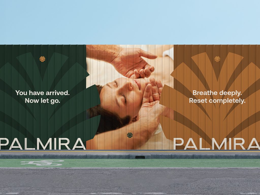 Outdoor billboard for Palmira resort brand by Design Folks