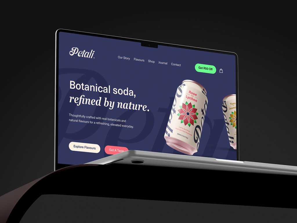 Petali website design by Design Folks